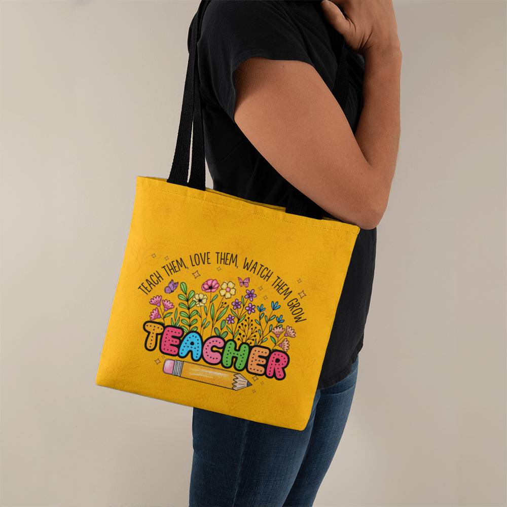 A Classic Teacher Yellow Tote Bag-  a Gift for Teachers/Fathers/Mothers/Sons/Daughters.