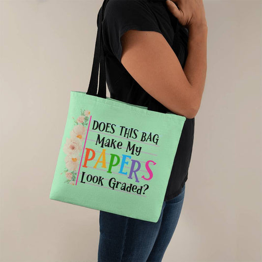 A Classic Teacher Green Tote Bag-  a Gift for Teachers/Fathers/Mothers/Sons/Daughters.