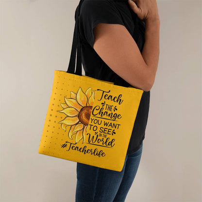 A Classic Teacher Yellow Tote Bag- a Gift for Teachers/Fathers/Mothers/Sons/Daughters.