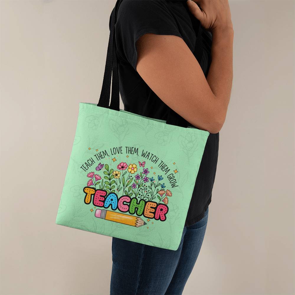 A Classic Teacher Green Tote Bag- a Gift for Teachers/Fathers/Mothers/Sons/Daughters.