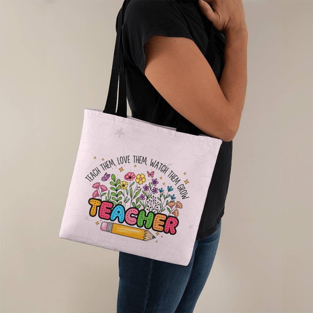 A Classic Teacher Pink Tote Bag-  a Gift for Teachers/Fathers/Mothers/Sons/Daughters.