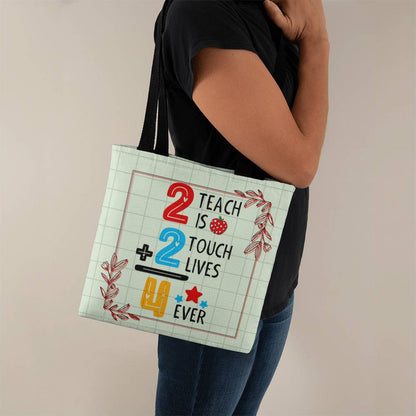 A Number Teacher Classic Green Tote Bag- a Gift for Teachers/Fathers/Mothers/Daughters/Sons.