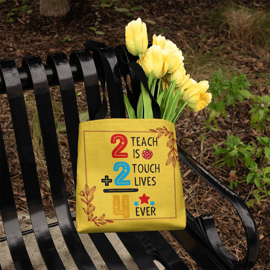 A Number Teacher Classic Yellow Tote Bag- a Gift for Teachers/Fathers/Mothers.