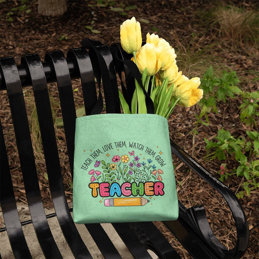 A Classic Teacher Green Tote Bag- a Gift for Teachers/Fathers/Mothers/Sons/Daughters.