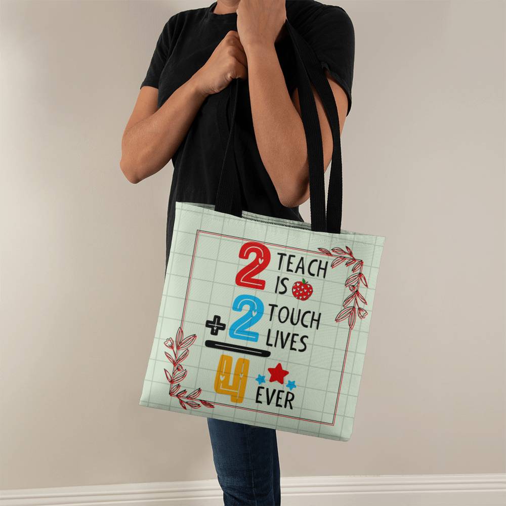 A Number Teacher Classic Green Tote Bag- a Gift for Teachers/Fathers/Mothers/Daughters/Sons.