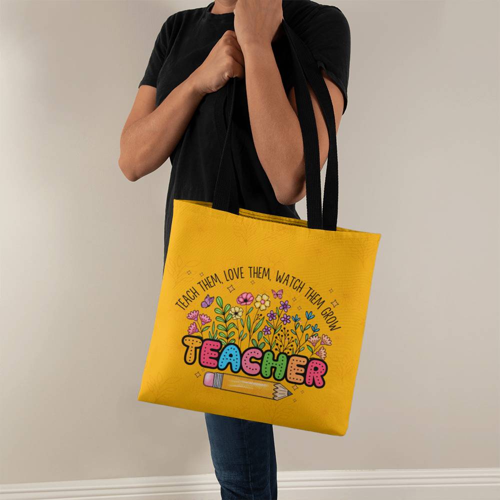 A Classic Teacher Yellow Tote Bag-  a Gift for Teachers/Fathers/Mothers/Sons/Daughters.