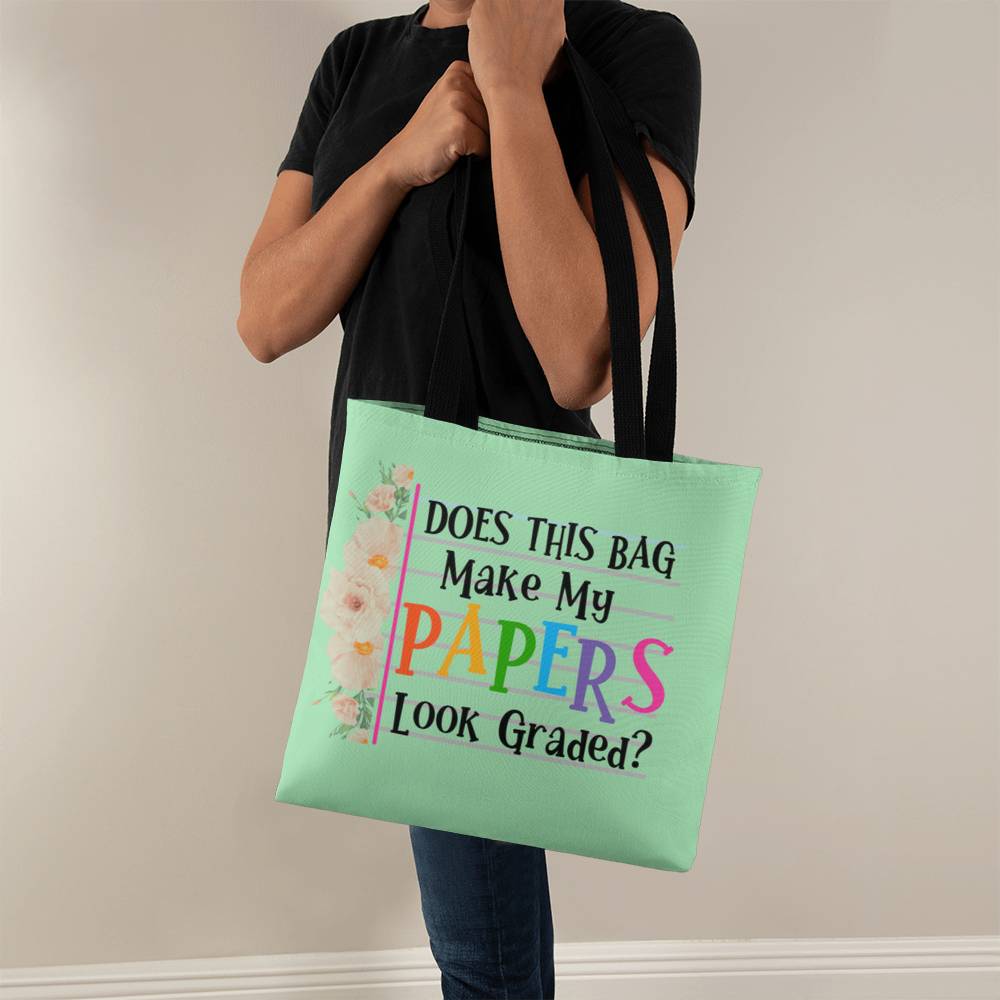A Classic Teacher Green Tote Bag-  a Gift for Teachers/Fathers/Mothers/Sons/Daughters.