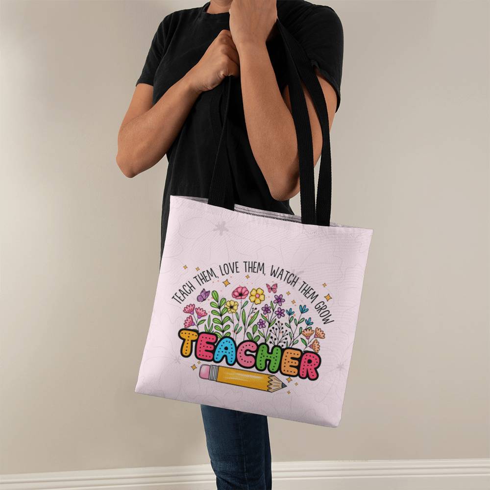 A Classic Teacher Pink Tote Bag-  a Gift for Teachers/Fathers/Mothers/Sons/Daughters.