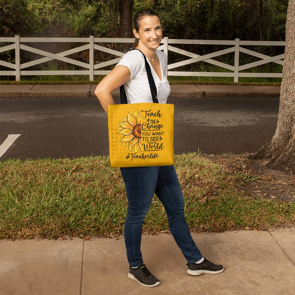 A Classic Teacher Yellow Tote Bag- a Gift for Teachers/Fathers/Mothers/Sons/Daughters.