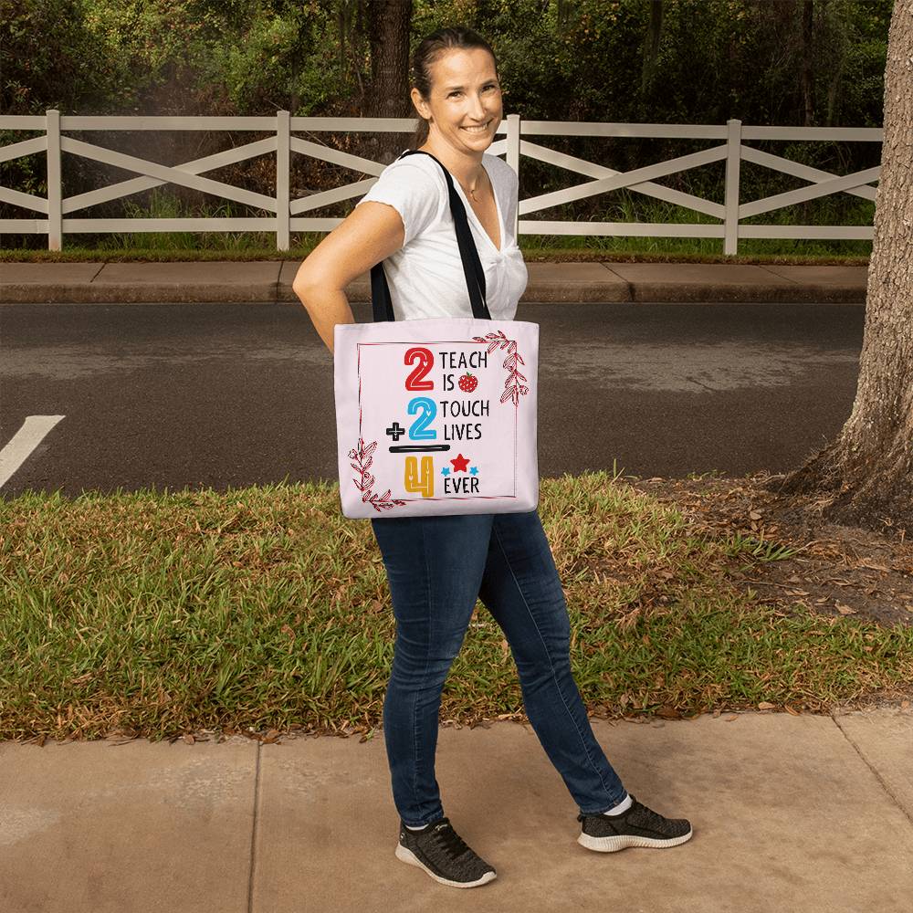 A Number Teacher Classic Pink Tote Bag- a Gift for Teachers/Fathers/Mothers.