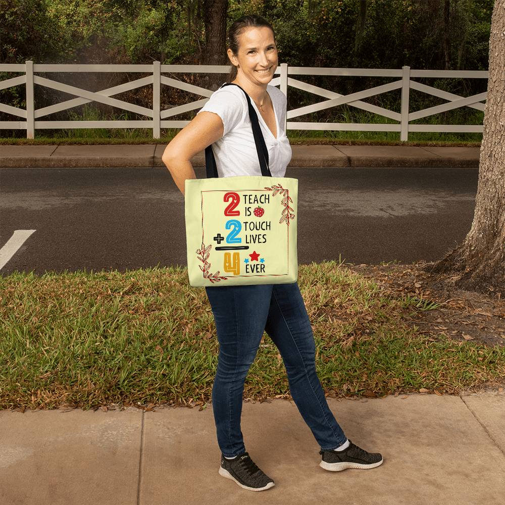 A Number Teacher Classic Yellow Tote Bag- a Gift for Teachers/Fathers/Mothers.