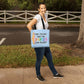 A Classic Teacher Blue Tote Bag- a Gift for Teachers/Fathers/Mothers/Sons/Daughters.