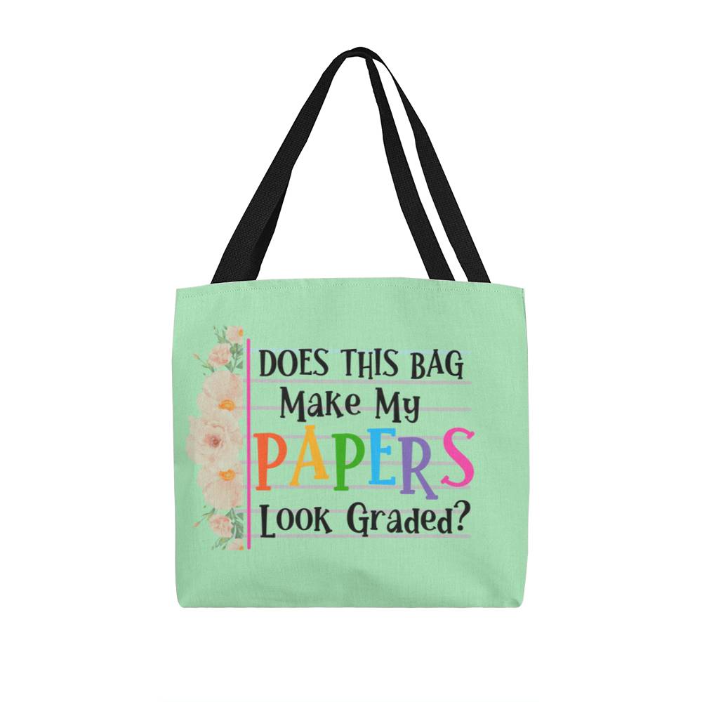 A Classic Teacher Green Tote Bag-  a Gift for Teachers/Fathers/Mothers/Sons/Daughters.