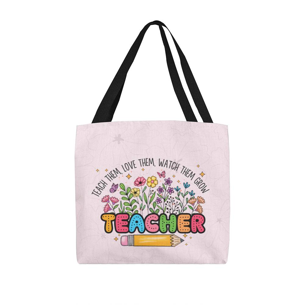 A Classic Teacher Pink Tote Bag-  a Gift for Teachers/Fathers/Mothers/Sons/Daughters.