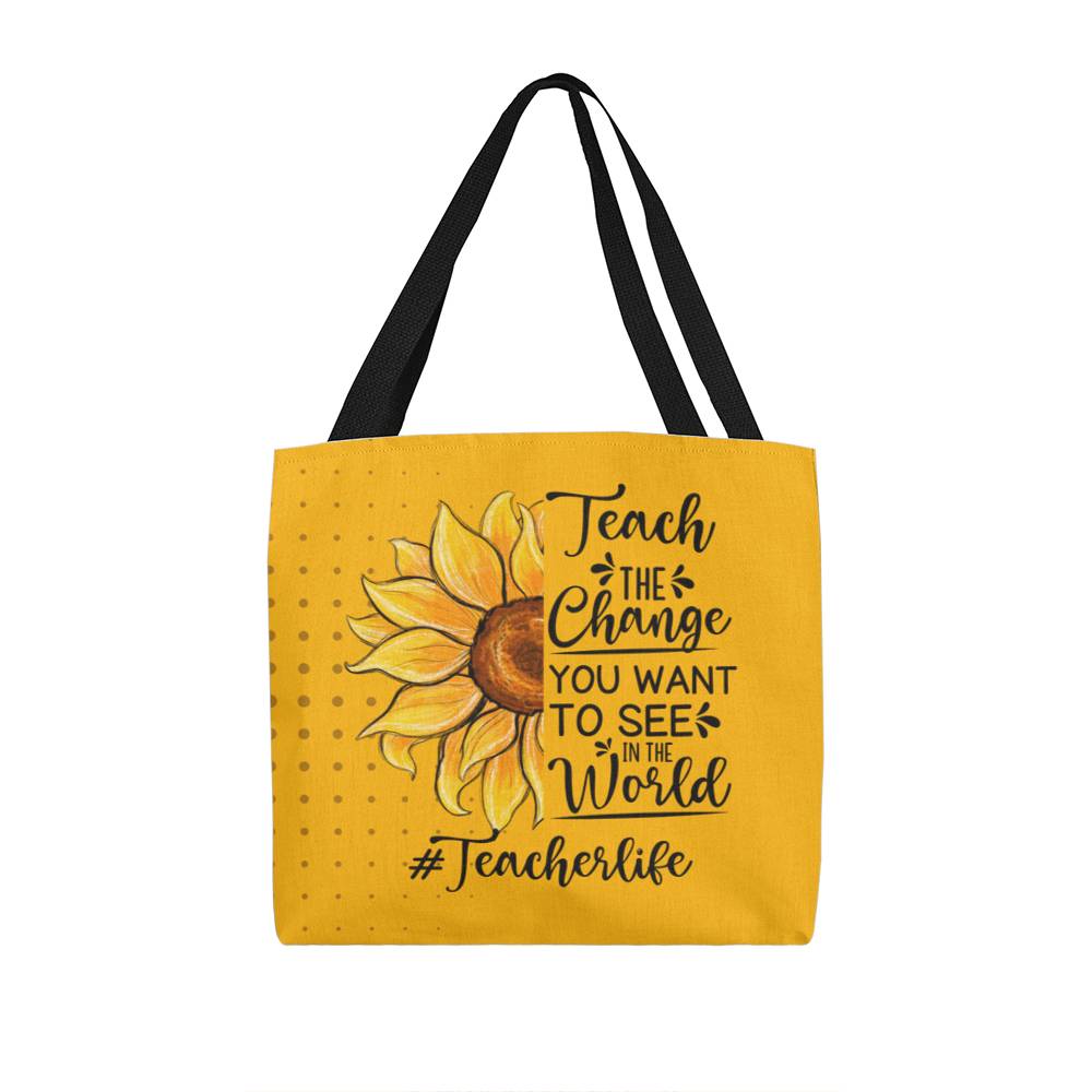 A Classic Teacher Yellow Tote Bag- a Gift for Teachers/Fathers/Mothers/Sons/Daughters.