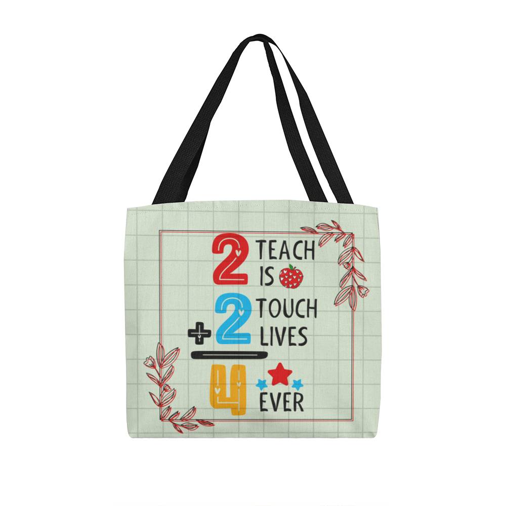 A Number Teacher Classic Green Tote Bag- a Gift for Teachers/Fathers/Mothers/Daughters/Sons.