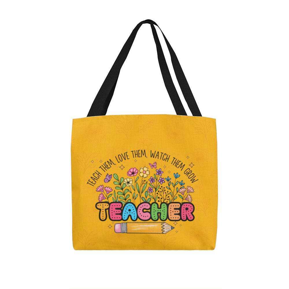 A Classic Teacher Yellow Tote Bag-  a Gift for Teachers/Fathers/Mothers/Sons/Daughters.