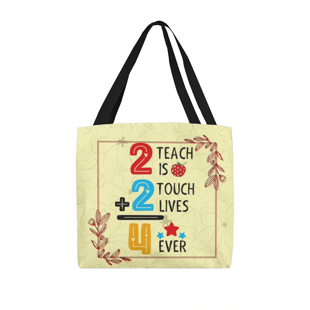 A Number Teacher Classic Yellow Tote Bag- a Gift for Teachers/Fathers/Mothers/Daughters/Sons.