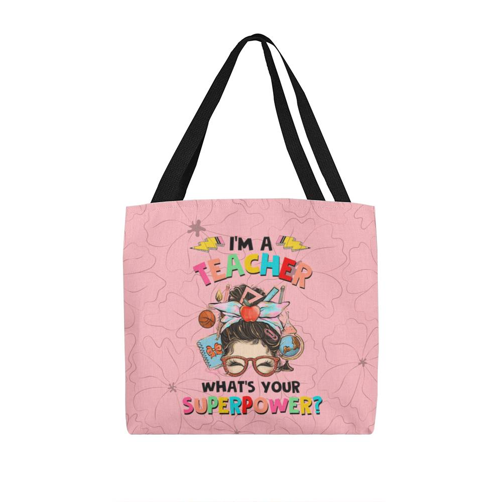 I'm a Teacher Classic Green Tote Bag- a Gift for Teachers/Fathers/Mothers/ Son/Daughter.