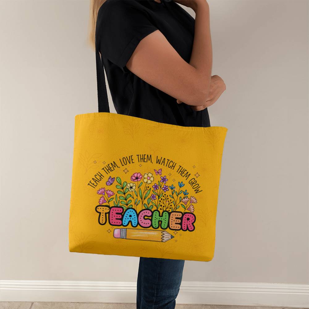 A Classic Teacher Yellow Tote Bag-  a Gift for Teachers/Fathers/Mothers/Sons/Daughters.