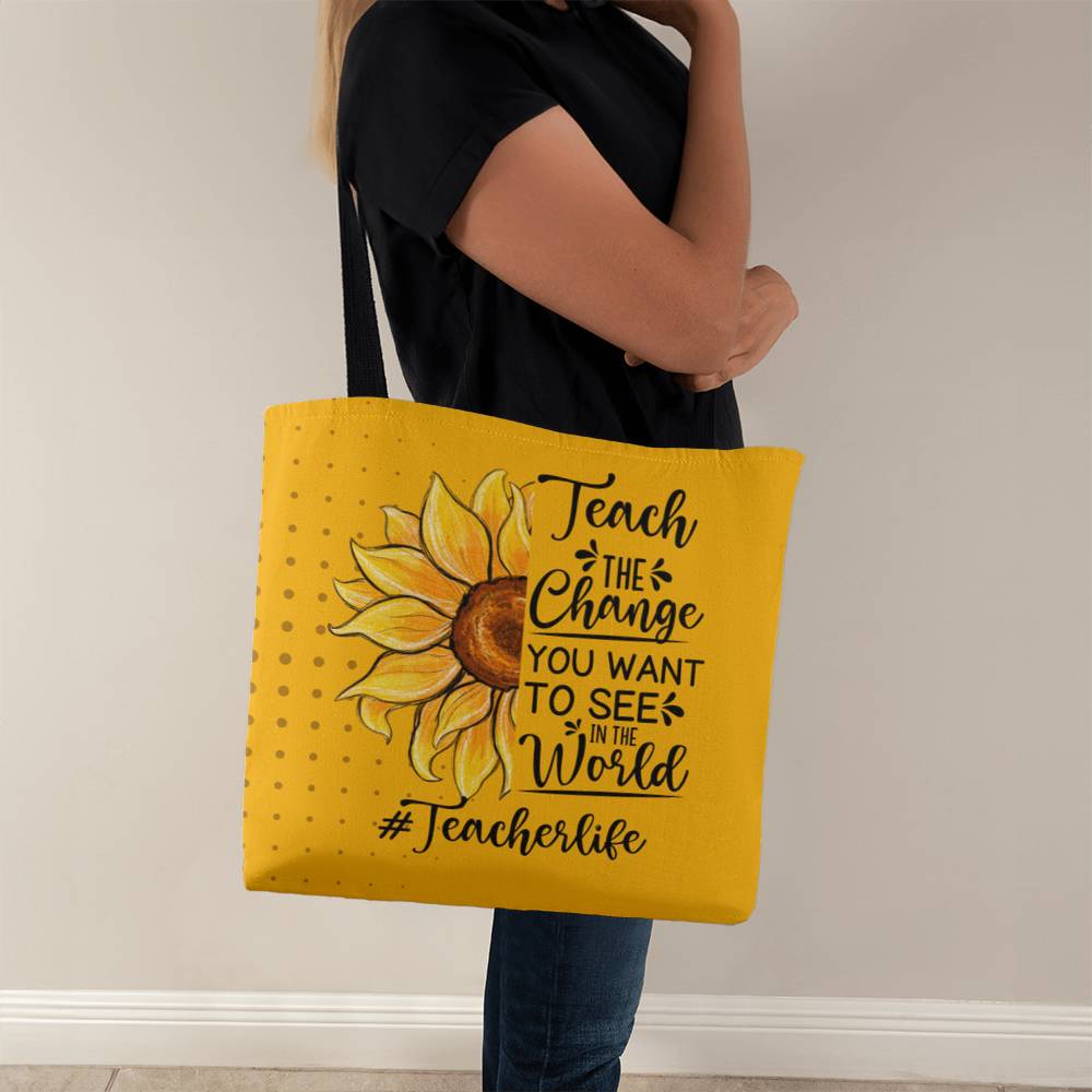 A Classic Teacher Yellow Tote Bag- a Gift for Teachers/Fathers/Mothers/Sons/Daughters.