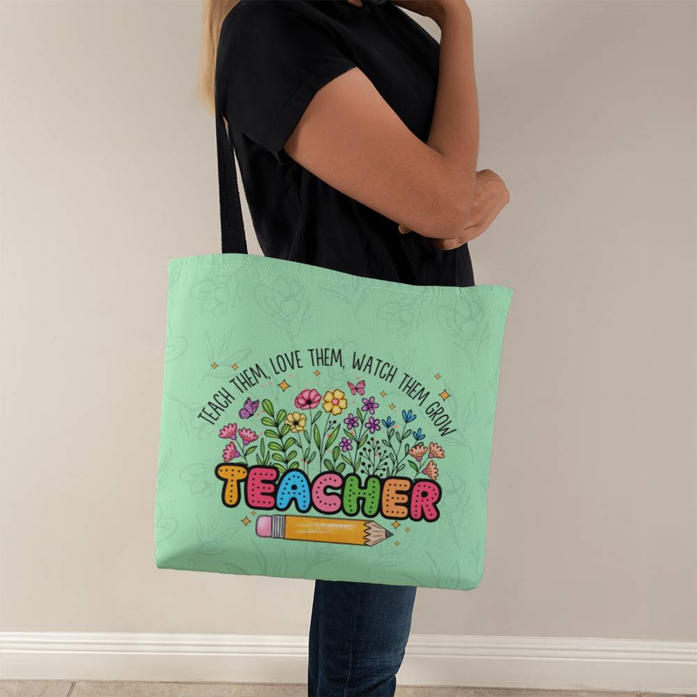 A Classic Teacher Green Tote Bag- a Gift for Teachers/Fathers/Mothers/Sons/Daughters.
