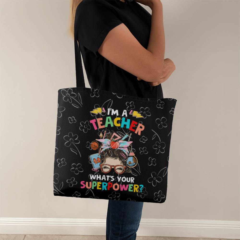 I'm a Teacher Classic Green Tote Bag- a Gift for Teachers/Fathers/Mothers/ Son/Daughter.