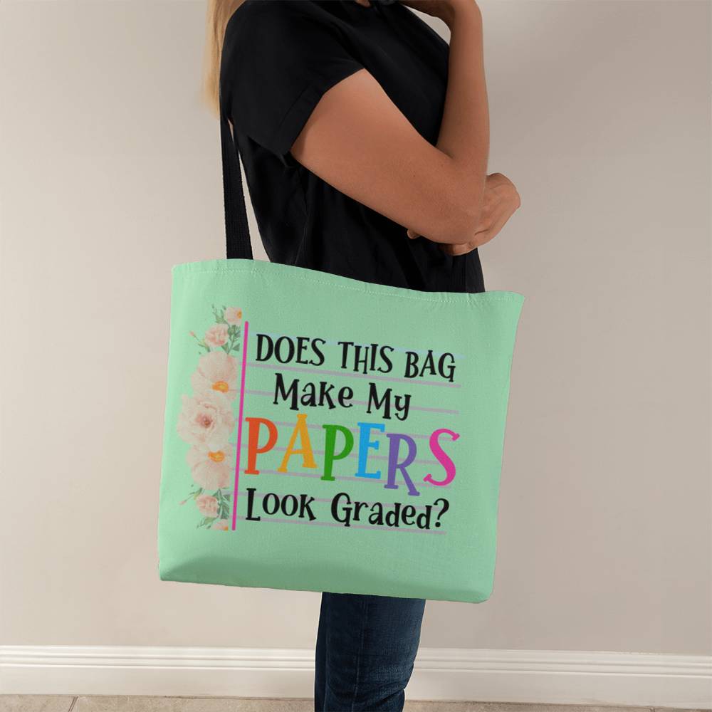 A Classic Teacher Green Tote Bag-  a Gift for Teachers/Fathers/Mothers/Sons/Daughters.
