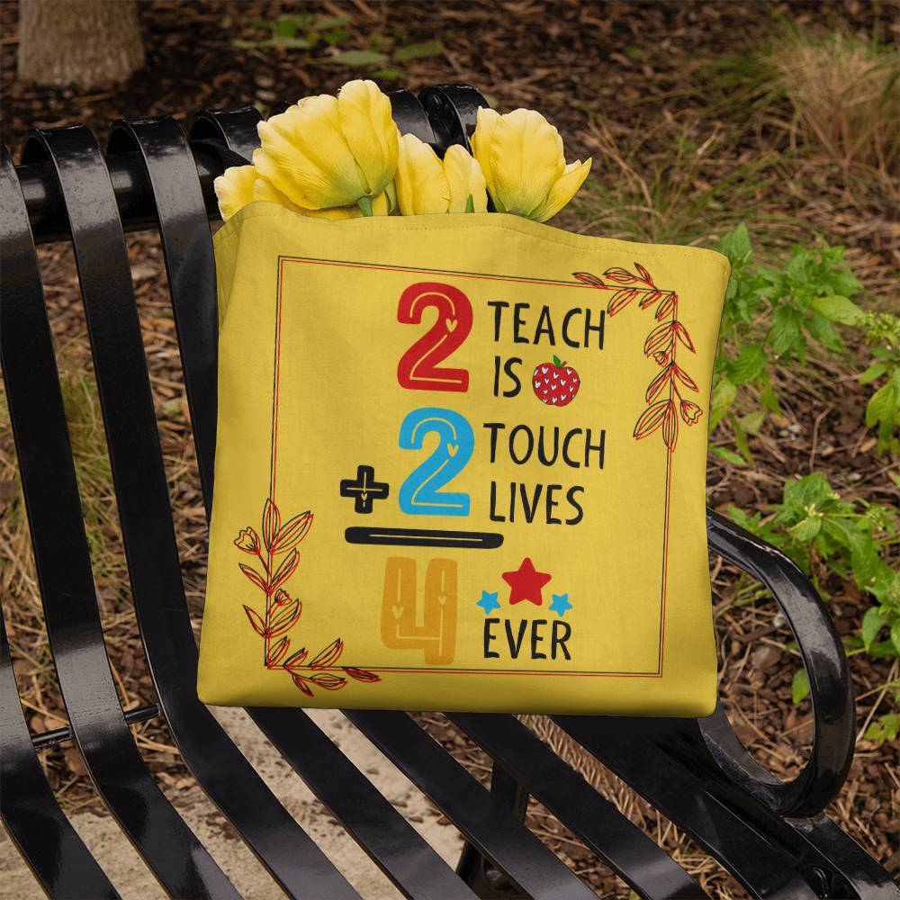 A Number Teacher Classic Yellow Tote Bag- a Gift for Teachers/Fathers/Mothers.