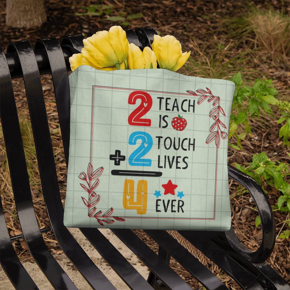 A Number Teacher Classic Green Tote Bag- a Gift for Teachers/Fathers/Mothers/Daughters/Sons.