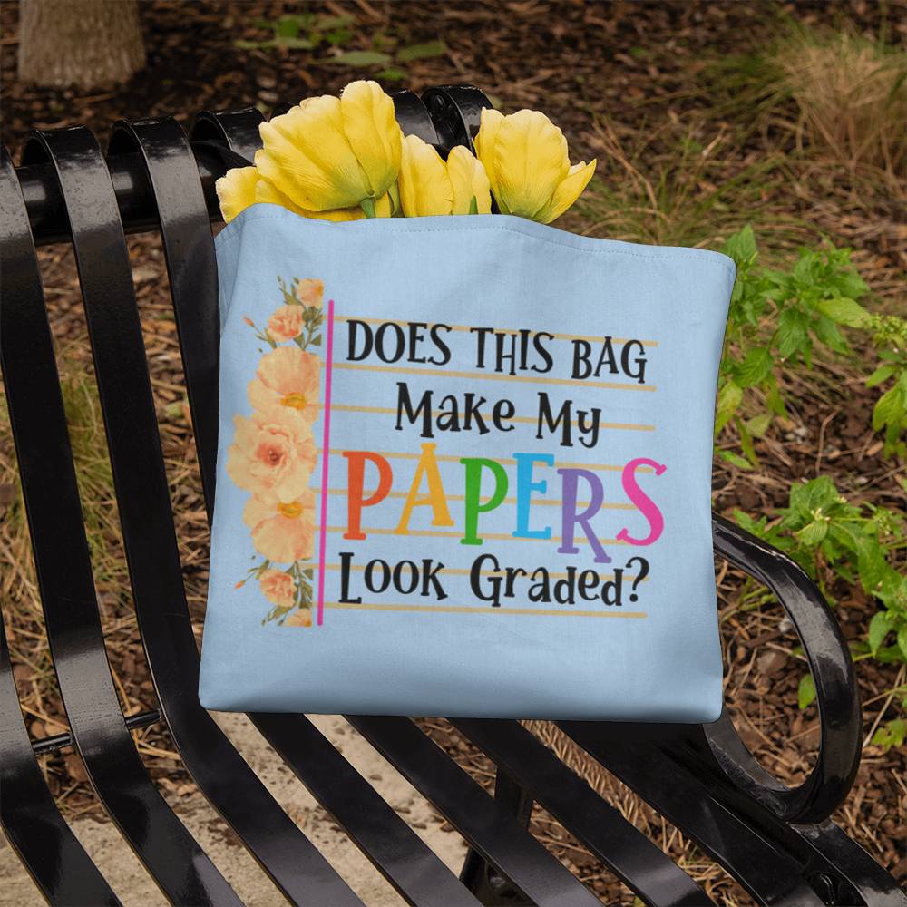 A Classic Teacher Blue Tote Bag- a Gift for Teachers/Fathers/Mothers/Sons/Daughters.