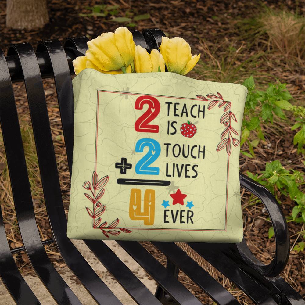 A Number Teacher Classic Yellow Tote Bag- a Gift for Teachers/Fathers/Mothers/Daughters/Sons.
