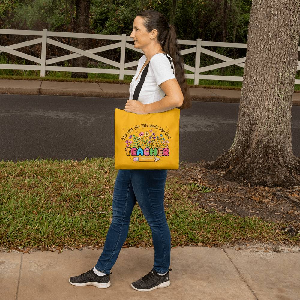 A Classic Teacher Yellow Tote Bag-  a Gift for Teachers/Fathers/Mothers/Sons/Daughters.