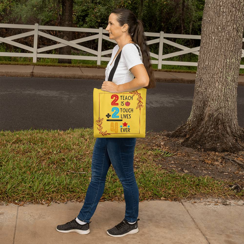 A Number Teacher Classic Yellow Tote Bag- a Gift for Teachers/Fathers/Mothers.