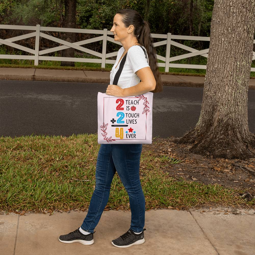 A Number Teacher Classic Pink Tote Bag- a Gift for Teachers/Fathers/Mothers.