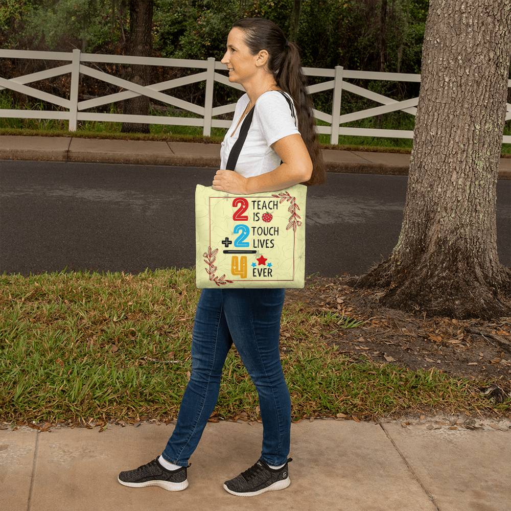 A Number Teacher Classic Yellow Tote Bag- a Gift for Teachers/Fathers/Mothers/Daughters/Sons.
