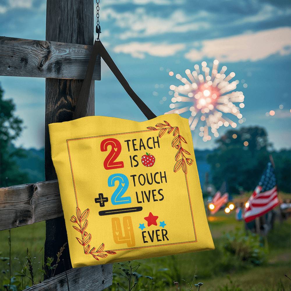 A Number Teacher Classic Yellow Tote Bag- a Gift for Teachers/Fathers/Mothers.