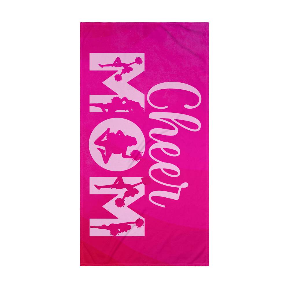 Poolside Praise: The Cheer Mom Beach Towel