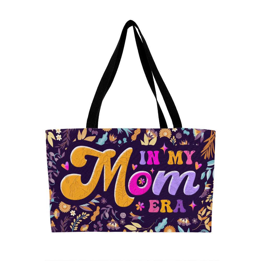 Mom's Blossom Era Weekender Tote Bag: The Perfect Companion for Her Every Adventure- A Gift for Mothers/Wives/Daughter.