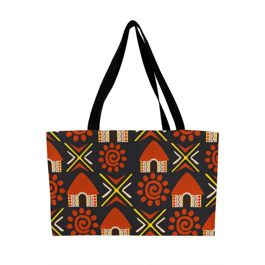 Tribal Huts Weekender Tote for Wives/Mothers/Sisters/Girlfriends