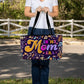 Mom's Blossom Era Weekender Tote Bag: The Perfect Companion for Her Every Adventure- A Gift for Mothers/Wives/Daughter.
