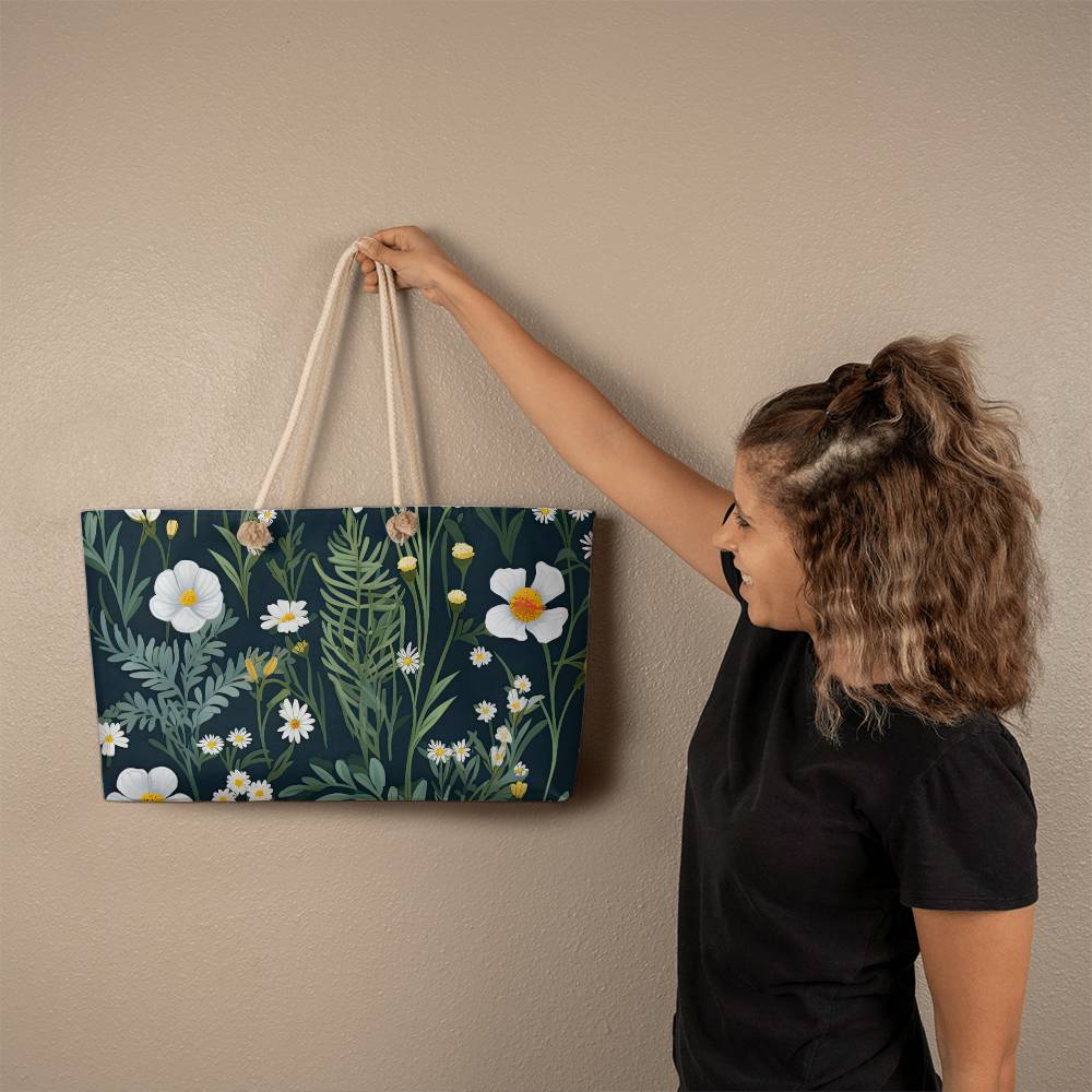 Daisy Delight Weekender Tote for Wives/Mothers/Sisters/Girlfriends
