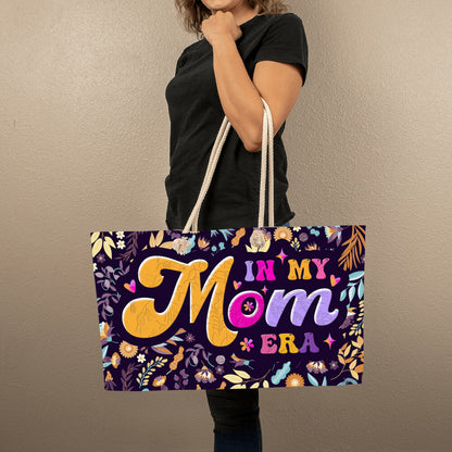 Mom's Blossom Era Weekender Tote Bag: The Perfect Companion for Her Every Adventure- A Gift for Mothers/Wives/Daughter.