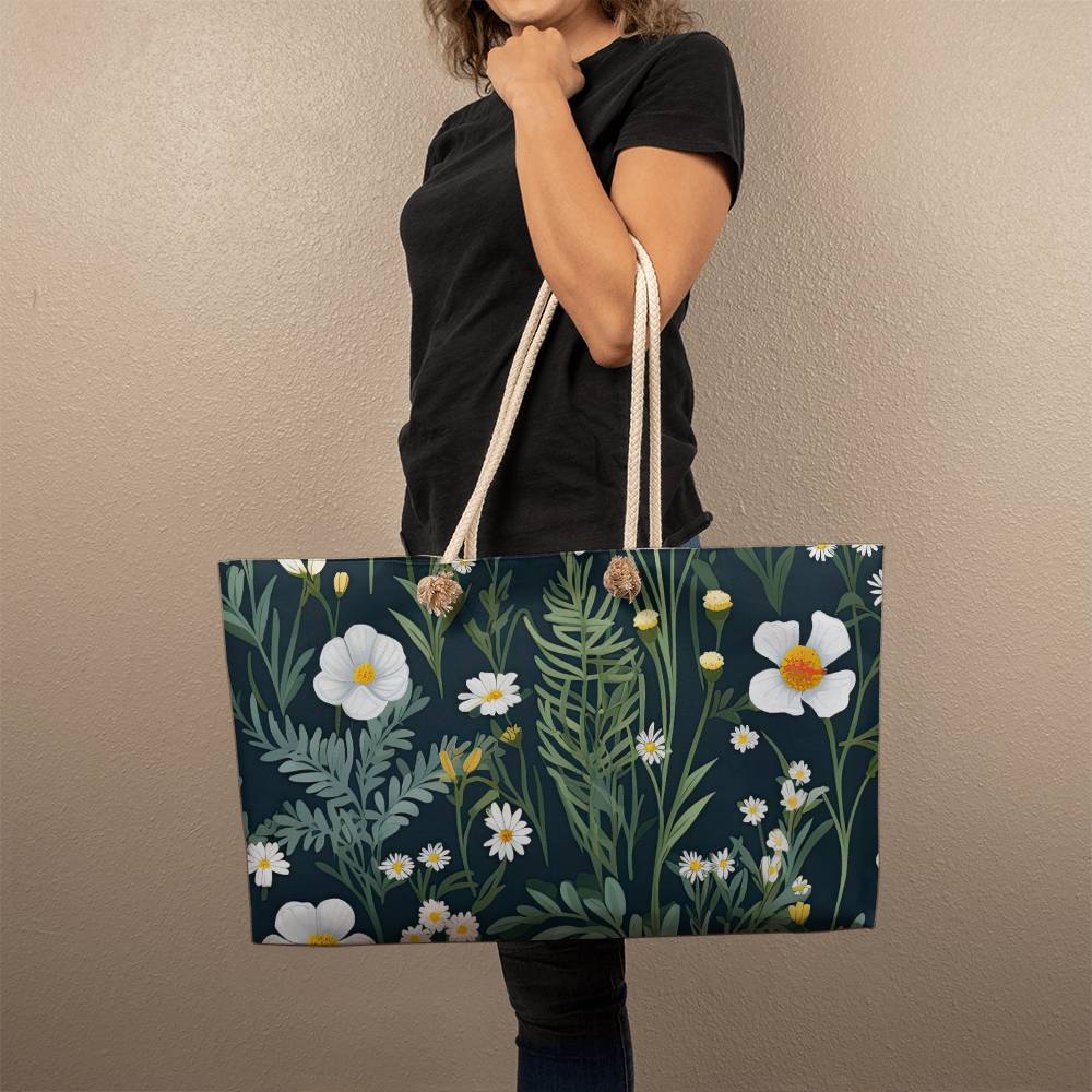 Daisy Delight Weekender Tote for Wives/Mothers/Sisters/Girlfriends