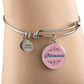 Personalized ''Bridesmaid'' Circle Engraving Bangle- a Gift for Bridal Party Members.