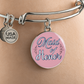 Personalized ''Maid of Honor'' Circle Engraving Bangle- a Gift for Bridal Party Members.