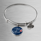 Personalized Circle''I Love You Mum'' Bangle with Engraving Option- a Gift for Daughter/Wife/Soulmate/Mothers.