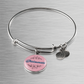 Personalized ''Bridesmaid'' Circle Engraving Bangle- a Gift for Bridal Party Members.