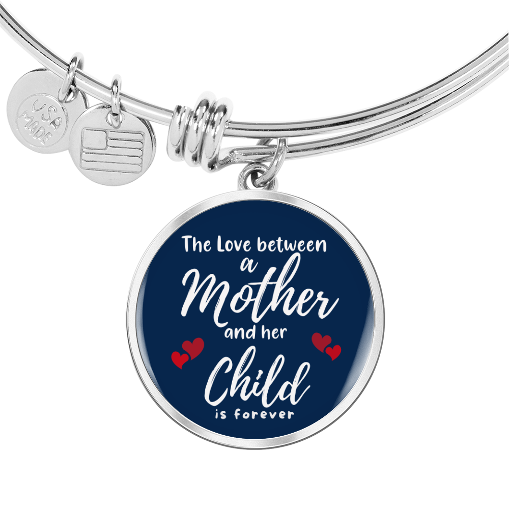 Personalized Mother and her Child Luxury Bangle- for a Daughter/Wife.