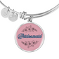 Personalized ''Bridesmaid'' Circle Engraving Bangle- a Gift for Bridal Party Members.
